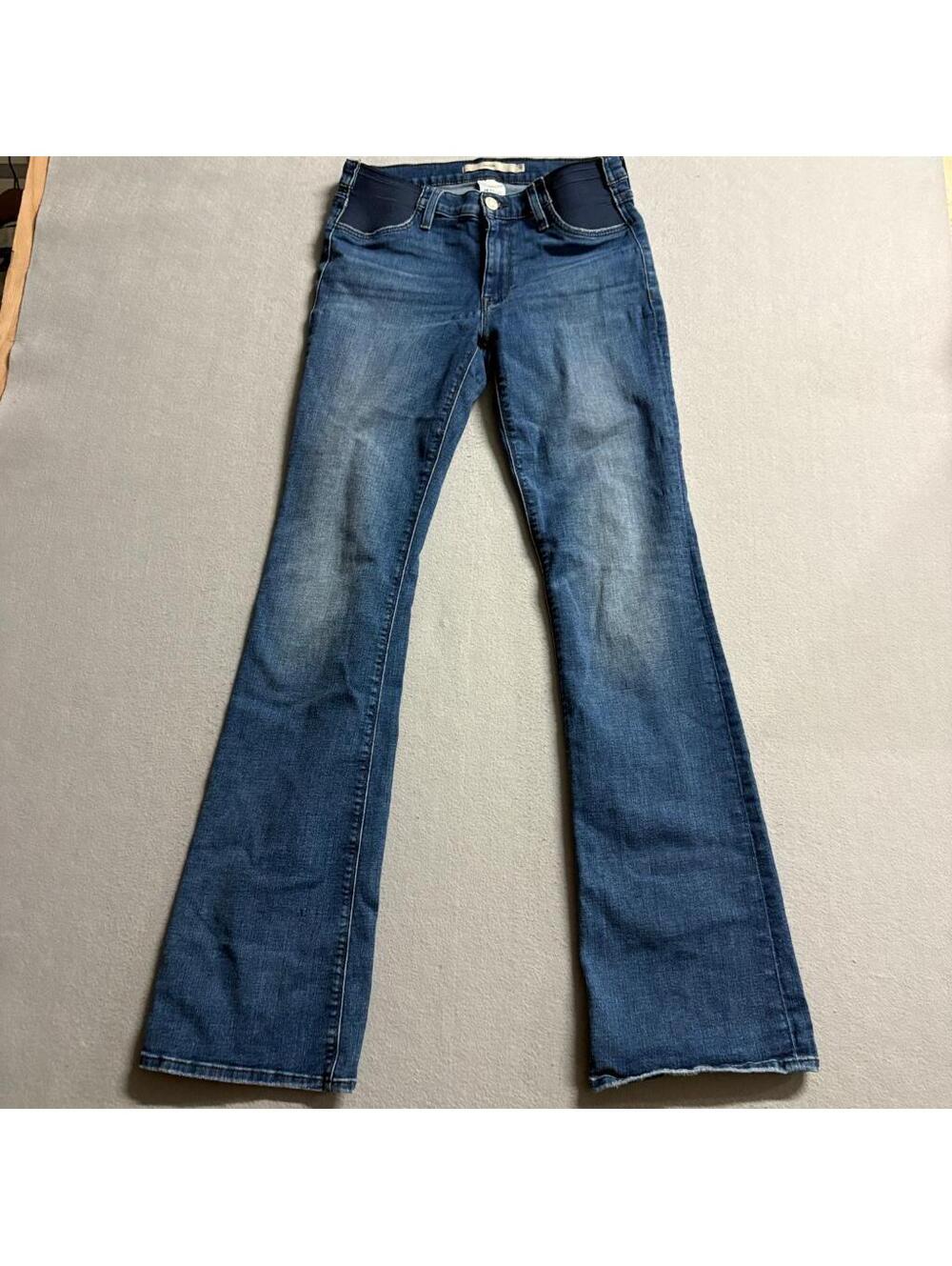 Hudson Nico BSU Maternity Jeans Womens Size 29 Blue Denim Bootcut Elastic Panels